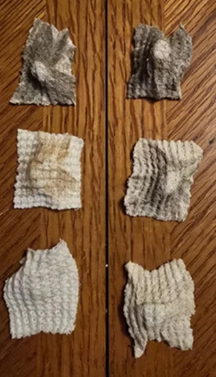 ML 2 Flint rifle cleanup patches (#1 Lt 3 shots- #2 Rt 8 shots).webp